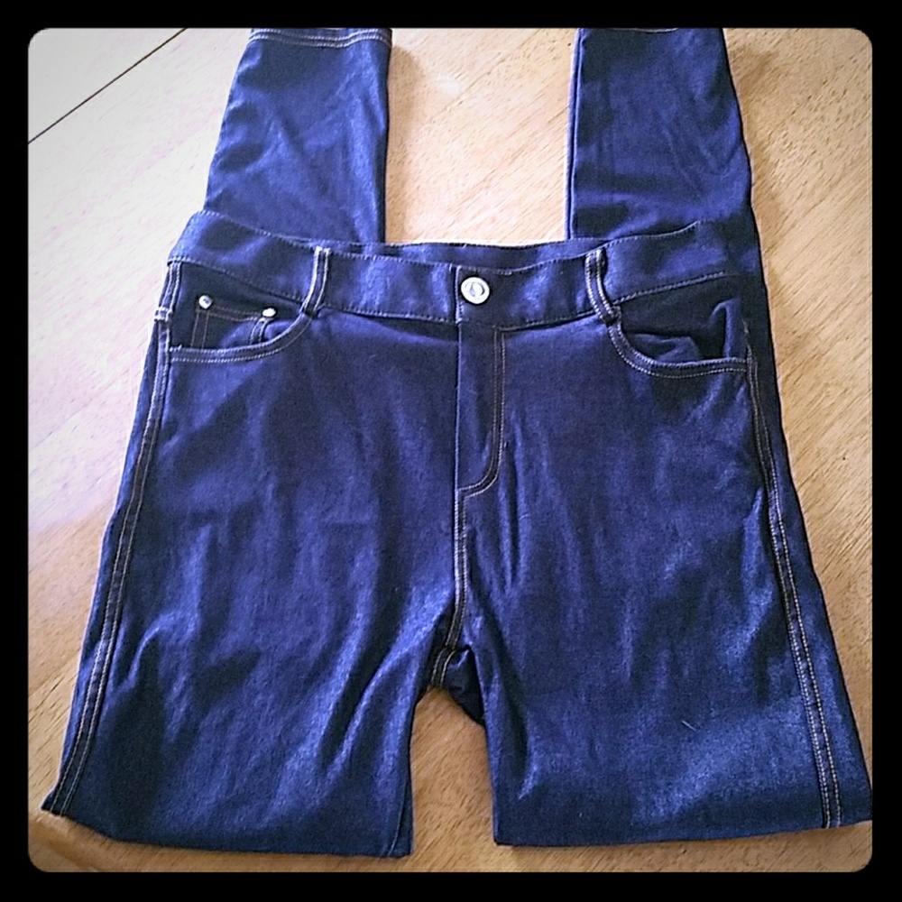 Navy jeggings